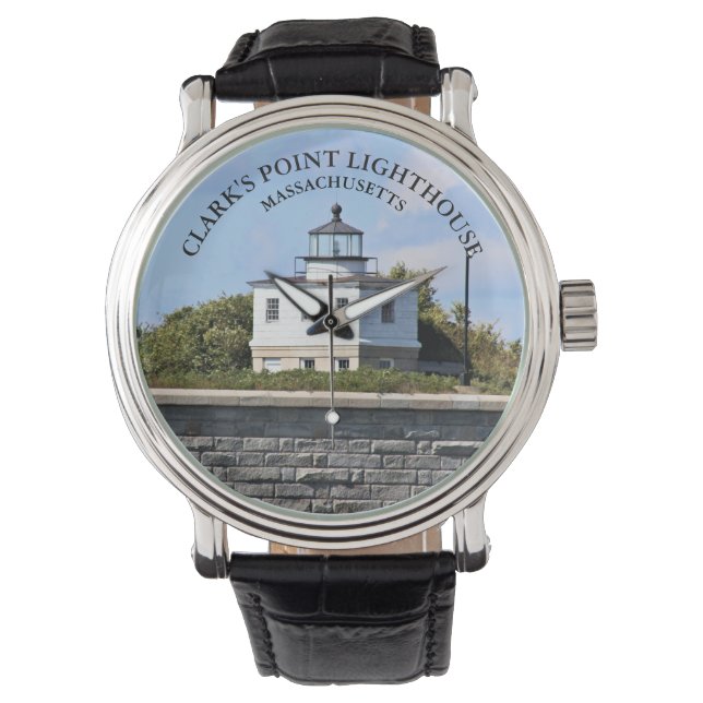 Clarks Point Lighthouse Massachusetts eWatch Watch Armbandsur (Framsida)