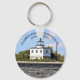 Clarks Point Lighthouse Massachusetts Nyckelring