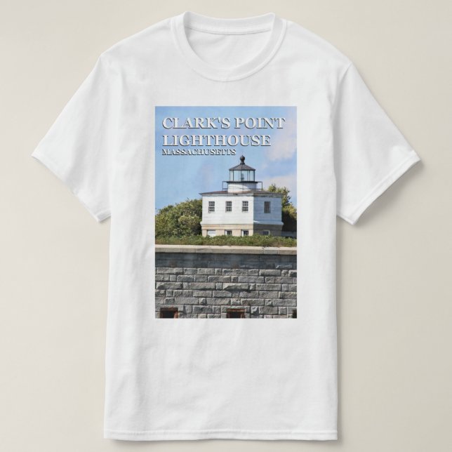 Clark's Point Lighthouse, Massachusetts T-shirt (Design framsida)