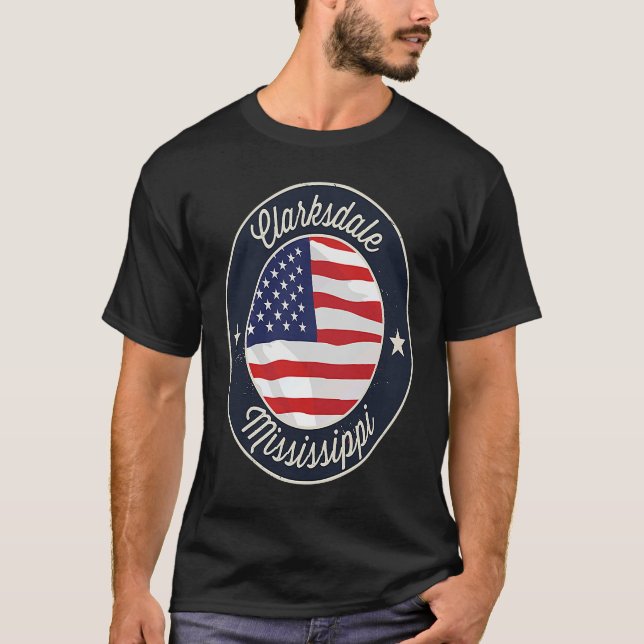 Clarksdale Mississippi MS Vacation Souvenir Graphi T Shirt (Framsida)