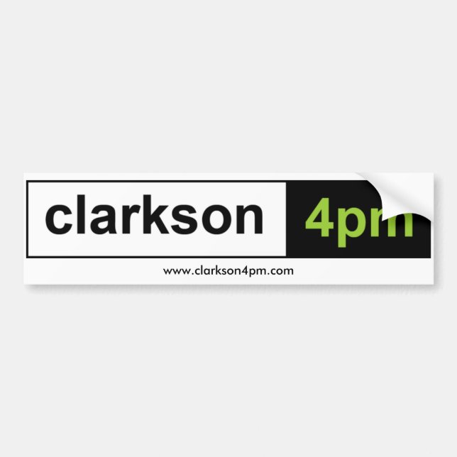 Clarkson4pm-bildekal Bildekal (Framsidan)