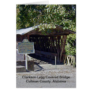 Clarkson Covered Bridge Alabama Hälsningskort