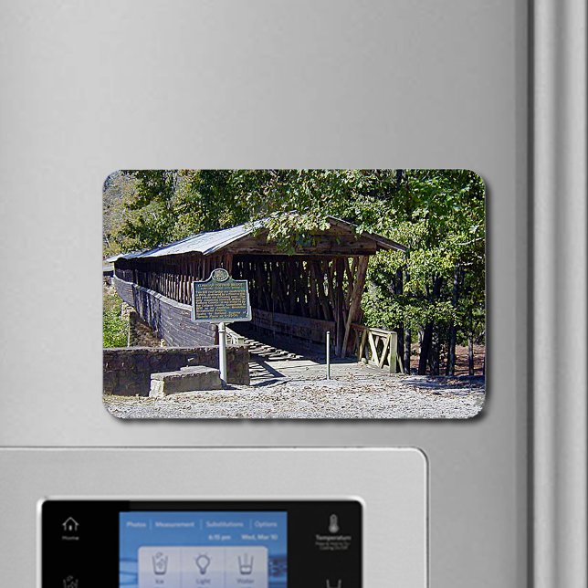 Clarkson Covered Bridge Alabama Magnet (Clarkson Covered Bridge Alabama Flexible Magnet)