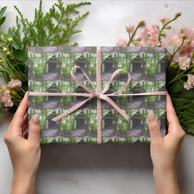 Clarkson Covered Bridge Alabama Presentpapper (Cambron Covered Bridge, Madison County, Alabama Wrapping Paper)