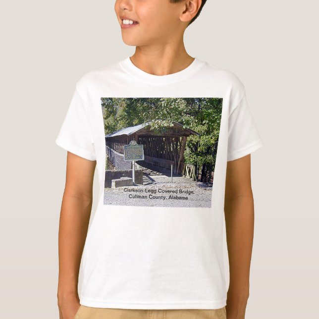 Clarkson Covered Bridge Alabama Tee (Framsida)