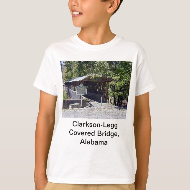Clarkson Covered Bridge Alabama Tee Shirt (Framsida)