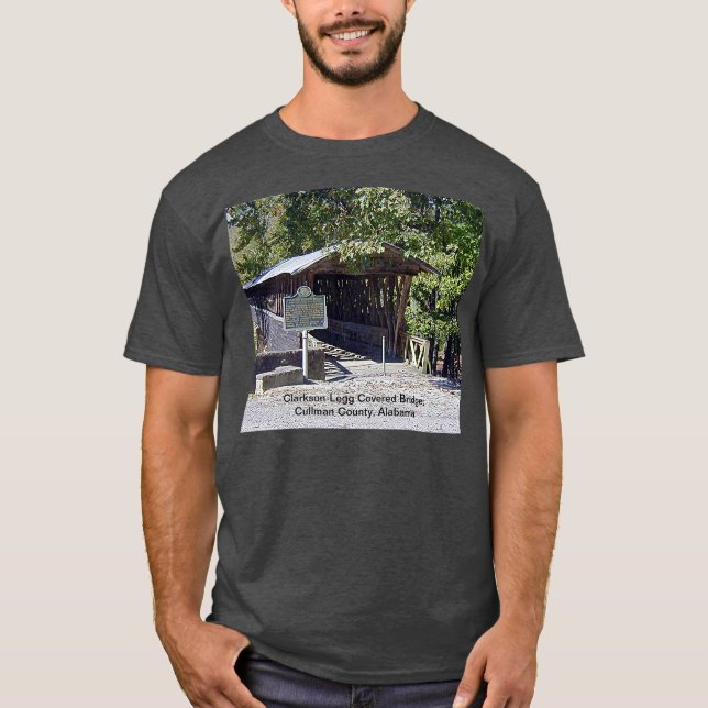 Clarkson Covered Bridge Alabama Tee Shirt (Framsida)