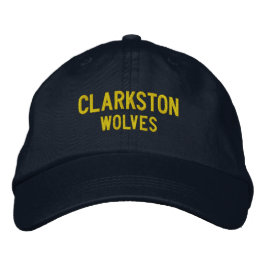 Clarkston High School Embroired Baseball Hat Broderad Keps