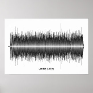 Clash London Calling Soundwave Art Poster