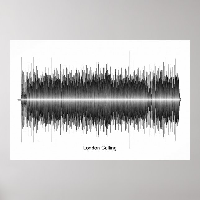 Clash London Calling Soundwave Art Poster (Framsidan)