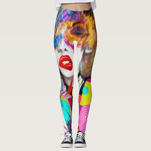 Clashy Dam Leggings (Framsida)
