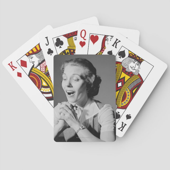 Clasped Händer Kortlek (Baksidan)