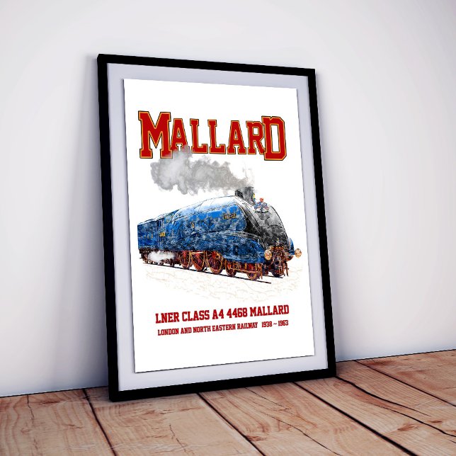 Class A4 Mallard - World Fastest Steam Locomotive Poster (Skapare uppladdad)