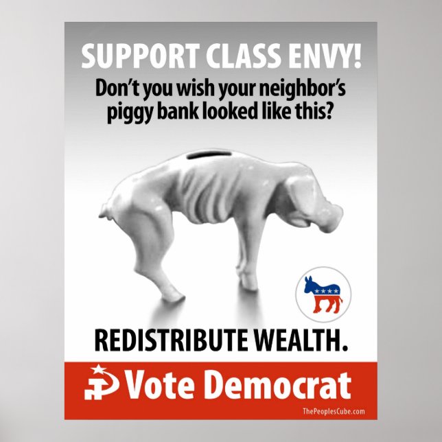 Class Envy - Piggy Bank: Protest Poster (Framsidan)