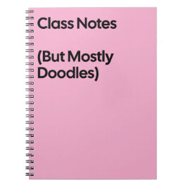 Class Notes Doodles Notebook Anteckningsbok