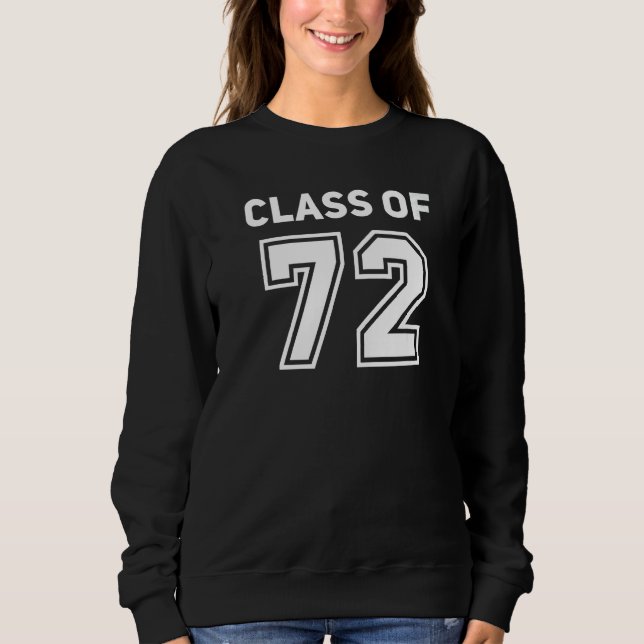 Class Of 1972 College Highschool Reunion Class Of  T Shirt (Framsida)