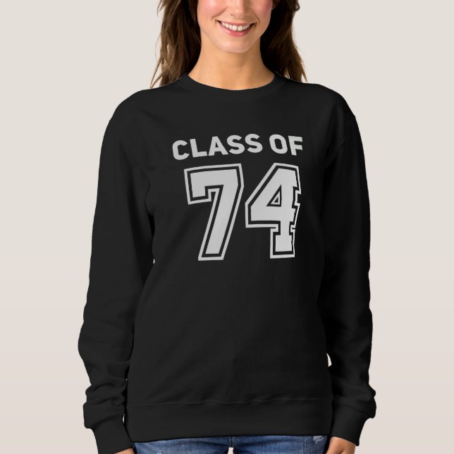 Class Of 1974 College Highschool Reunion Class Of  T Shirt (Framsida)