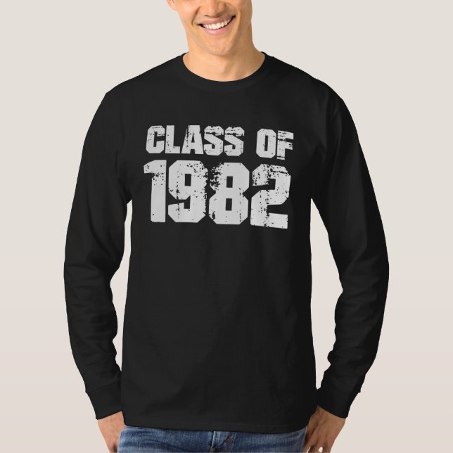 Class of 1982 High School Reunion College Graduati T Shirt (Framsida)