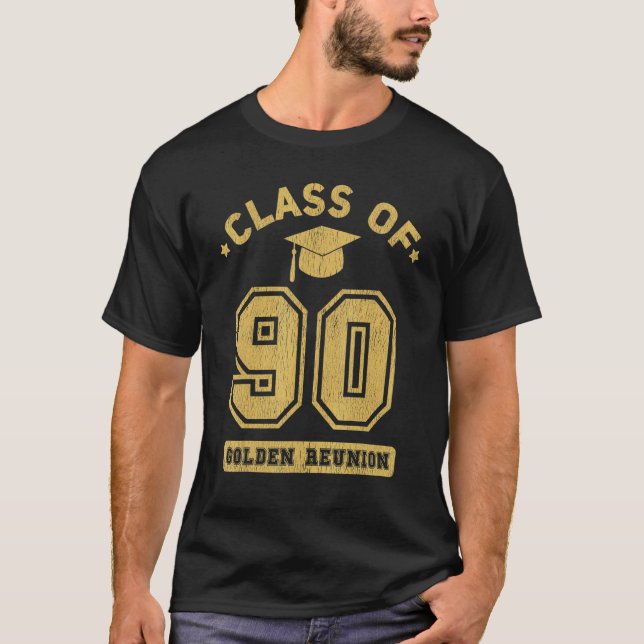 Class Of 1990 College Highschool Graduation Reunio T Shirt (Framsida)