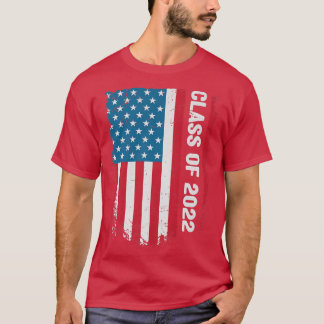 Class of 2022 Graduate American Flag Graduation 2 T Shirt