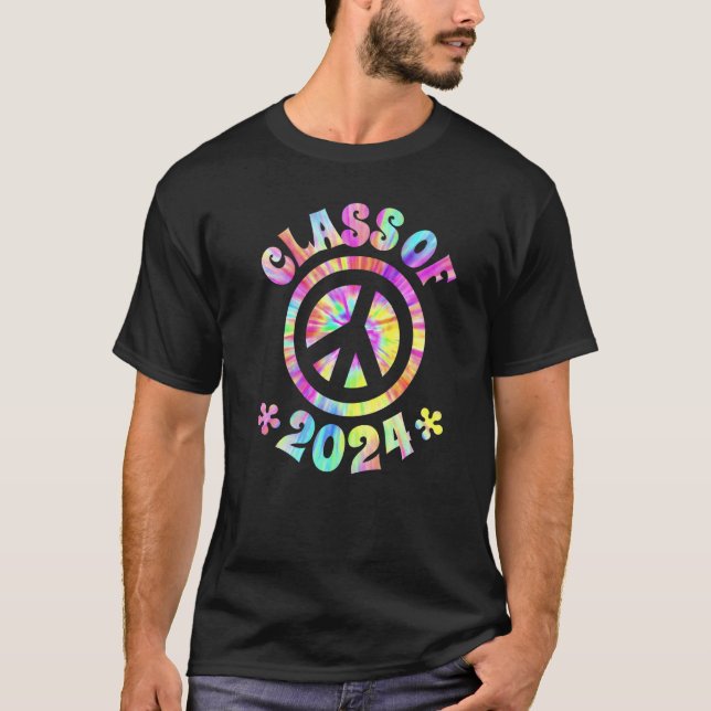 Class Of 2024 Graduate Future Graduation Peace Sig T Shirt (Framsida)