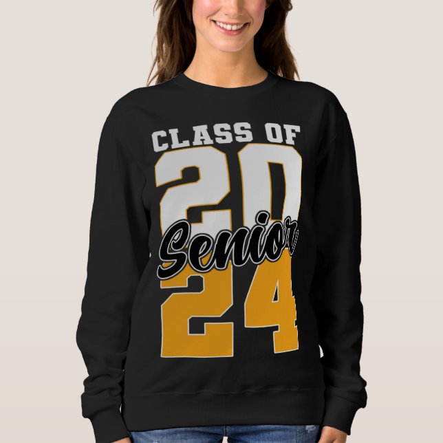 Class of 2024 Senior 24 Grad Graduation T Shirt (Framsida)