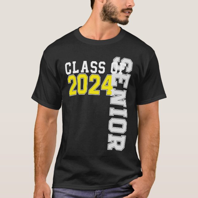 Class of 2024 Senior 24 High School Graduation Par T Shirt (Framsida)