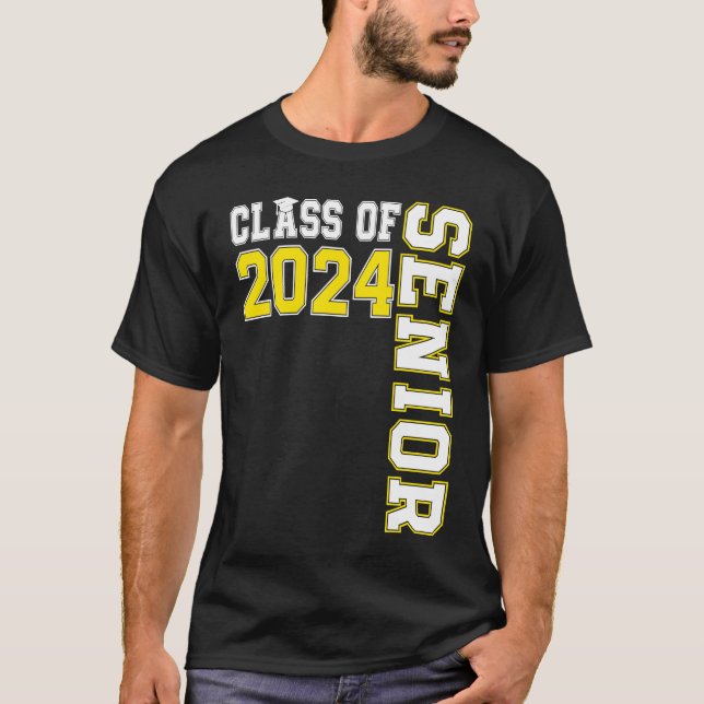 Class of 2024 Senior 24 High School Graduation Par T Shirt (Framsida)