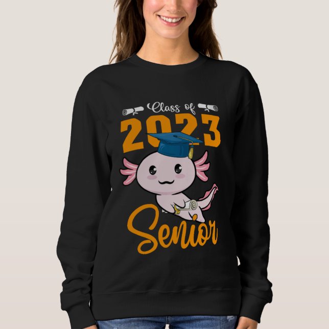 Class of 2024 Senior Axolotl Graduation First Day  T Shirt (Framsida)