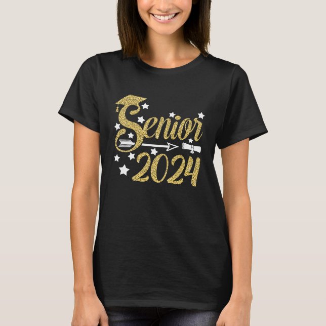 Class of 2024 Senior Class 24 Graduation Senior 20 T Shirt (Framsida)