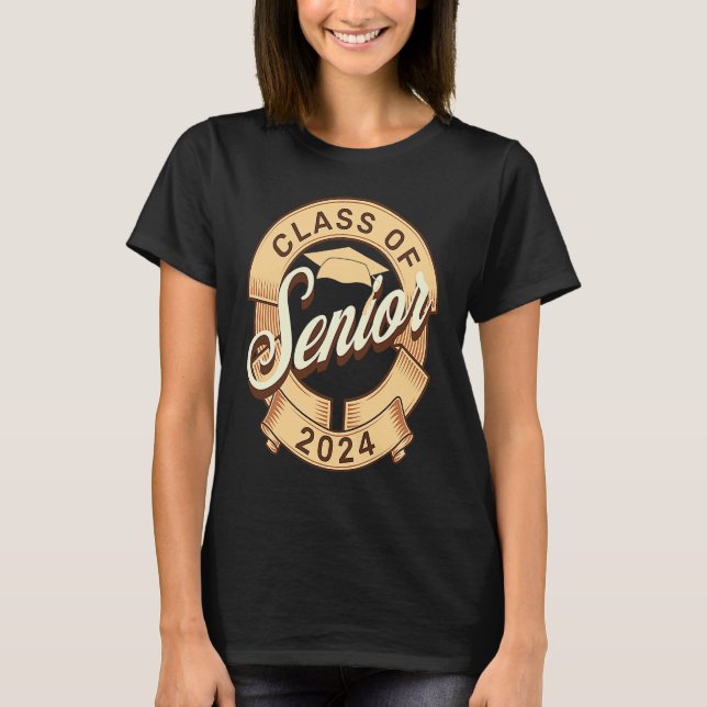 Class of 2024 Senior Graduation Senior Class of 20 T Shirt (Framsida)