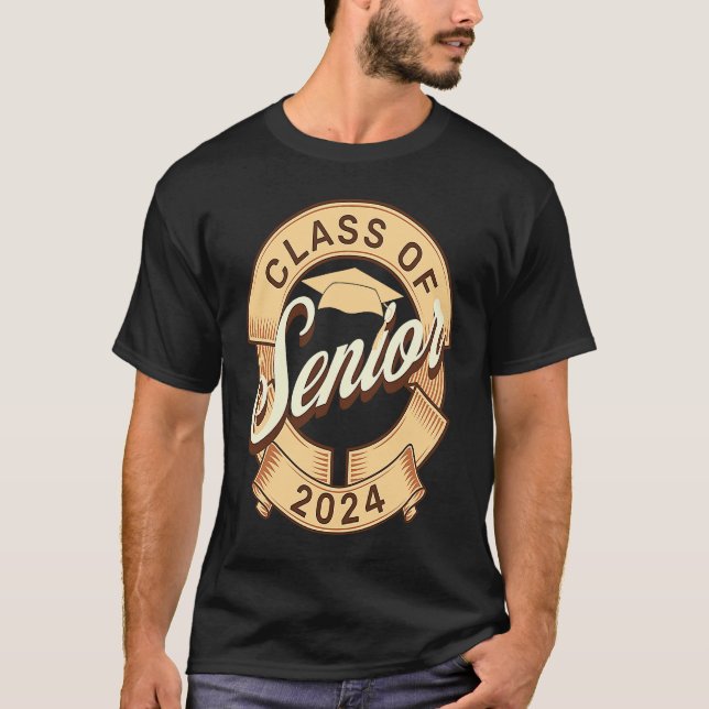 Class of 2024 Senior Graduation Senior Class of 20 T Shirt (Framsida)