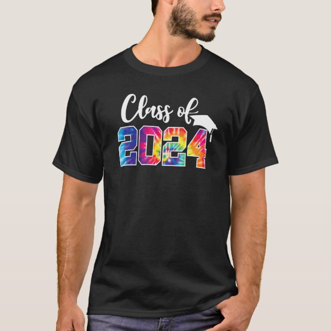 Class of 2024 Shirt High School Senior Graduation  T Shirt (Framsida)