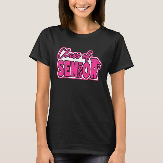 Class Of 2025 Senior 25 Graduation Girls Teens Wom T Shirt (Framsida)