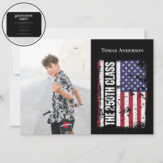 Class of 2026 250th Anniversary Graduate Photo  Inbjudningar