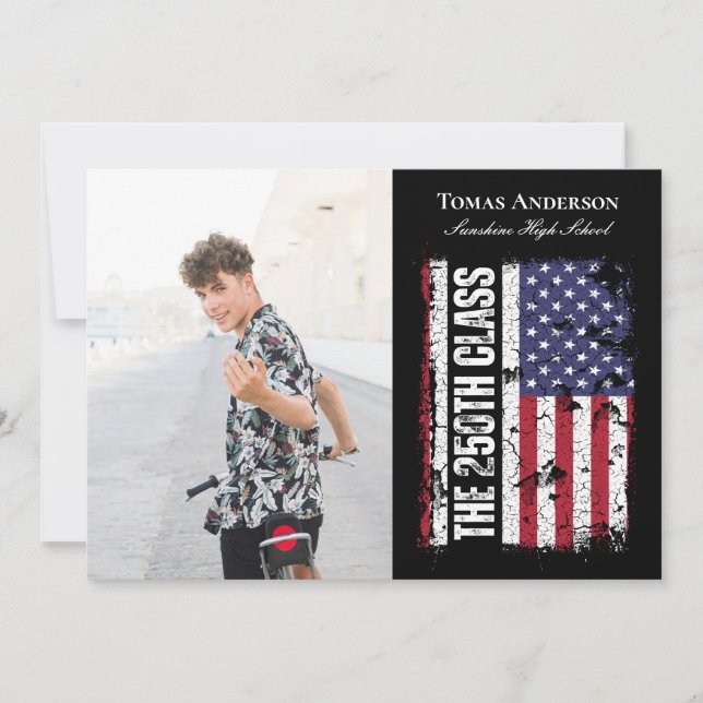 Class of 2026 250th Anniversary Photo Announcement Inbjudningar (Framsida)