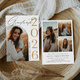 Class of 2026 Arch Photo Graduation Party Inbjudningar