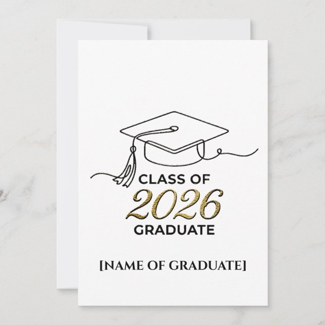 Class of 2026 Graduate / Anuncio de Graduación  Meddelande (Framsida)