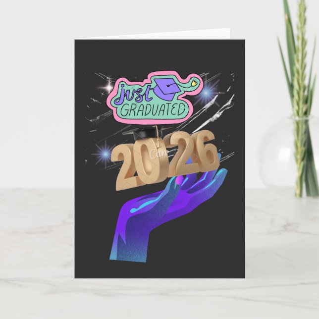 Class of 2026 Graduate Shirt – Senior 2026  Kort (Framsida)