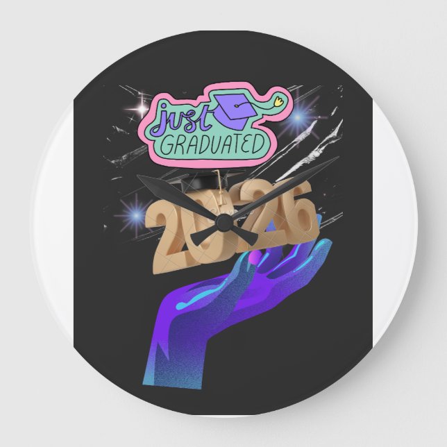 Class of 2026 Graduate Shirt – Senior 2026  Stor Klocka (Framsida)