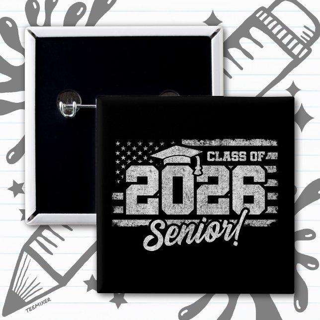 Class of 2026 Graduation American Flag Senior 2026 Knapp (Skapare uppladdad)