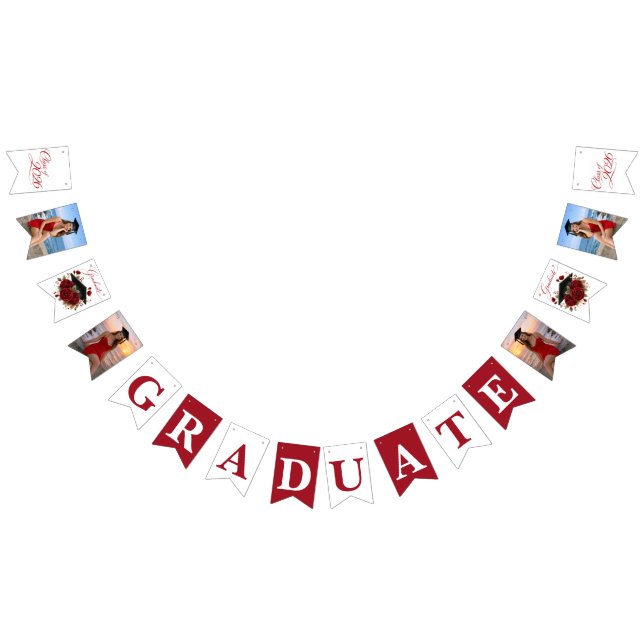 Class of 2026 Graduation Banner in Red and White  Vimplar (Alla)