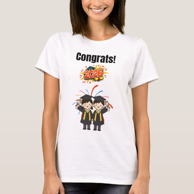 Class of 2026 Graduation Celebration  T Shirt (Framsida)
