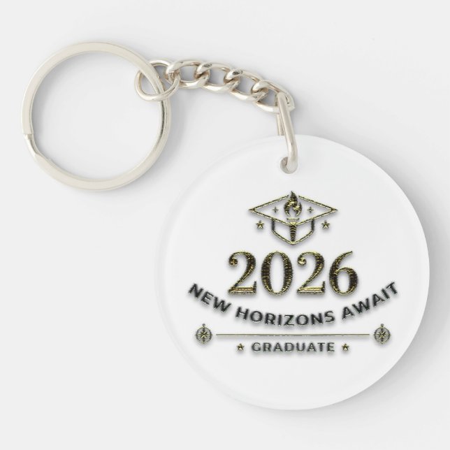 Class of 2026 Graduation Keychain / New Horizons (Framsidan)