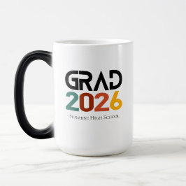 Class of 2026 Graduation Retro Vintage Minimalist Magisk Mugg