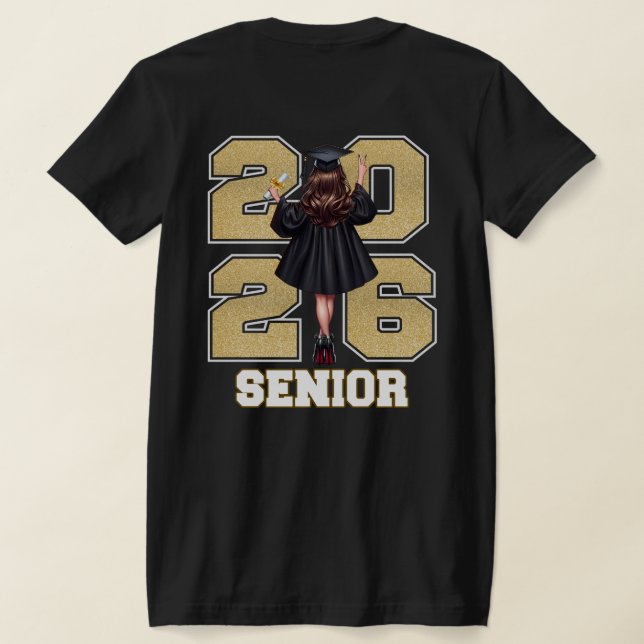 Class of 2026 Graduation Shirt T (Laydown Baksida)
