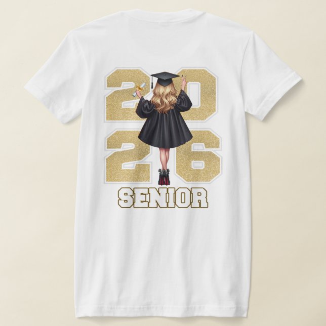 Class of 2026 Graduation Shirt T (Laydown Baksida)