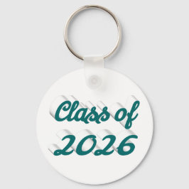 Class of 2026 green script  graduation  nyckelring