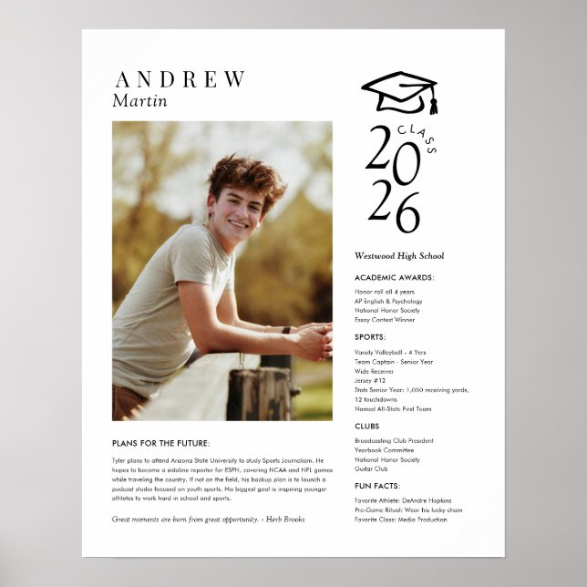 Class of 2026 Photo Graduation Poster (Framsidan)