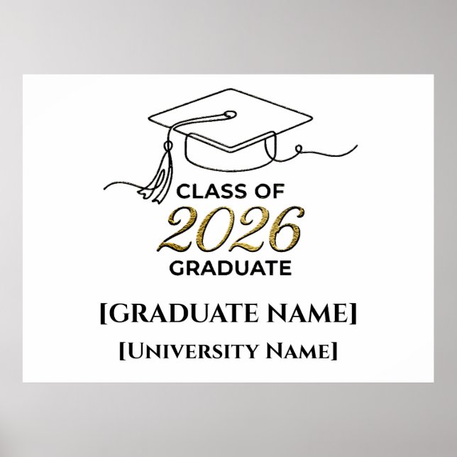Class of 2026 Poster / Póster Graduación (Framsidan)